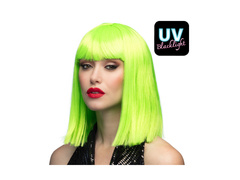Peruka taneczna neonowa zielona