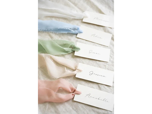 Tasiemka szyfonowa, biała, 40 mm/5 m, 3 szt.