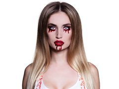 Soczewki kontaktowe "Krwawy Strzał" - 3 miesięczne