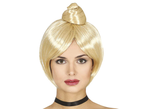 Peruka blond z kokiem - 1 szt.