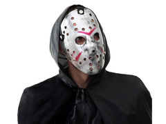 Maska Piątek 13 srebrna - 1 szt.