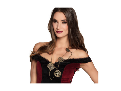 Metalowy naszyjnik Steampunk Deluxe