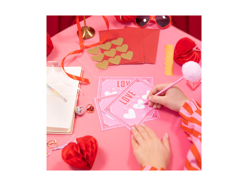 Miłosna walentynkowa karta zdrapka- DIY - 3 szt.