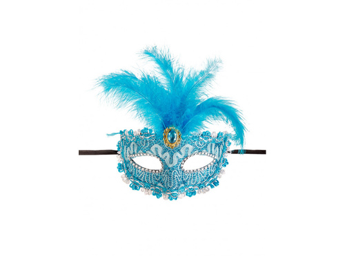 Maska karnawałowa niebieska