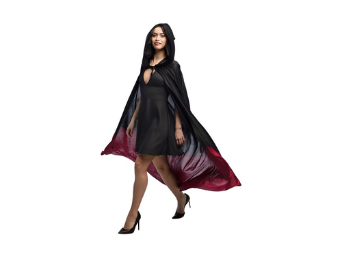 Peleryna Fade czarno-czerwona