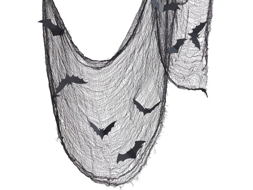 Czarna siatka na Halloween - 200 x 80 cm - 1 szt.
