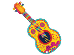 Balon foliowy Kolorowa Gitara - 58x81 cm - 1 szt.