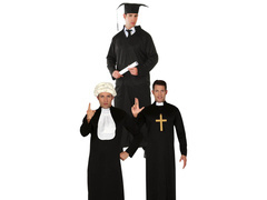 Kostium 3w1 Ksiądz, Student, Sędzia