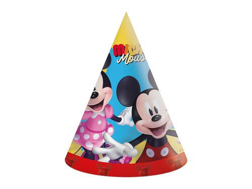 Czapeczki urodzinowe Myszka Mickey - 6 szt.