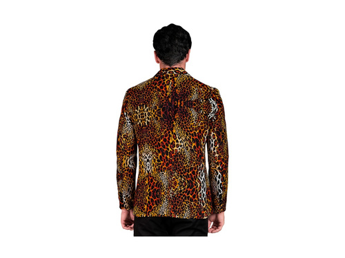 Imprezowa marynarka Animalier - motyw panterki - wielokolorowa
