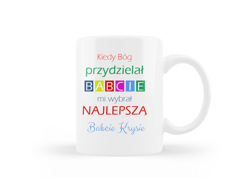 Kubek personalizowany na dzień babci - 330ml