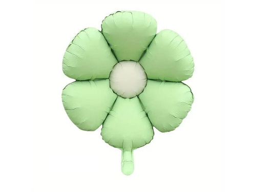 Balony foliowe Kwiaty zielone - 50 cm - 3 szt.