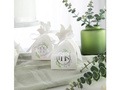Pudełeczka dla gości na Komunię Świętą z eukaliptusem - 6 szt.