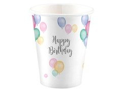 Kubeczki papierowe Baloniki - 250 ml - 8 szt.