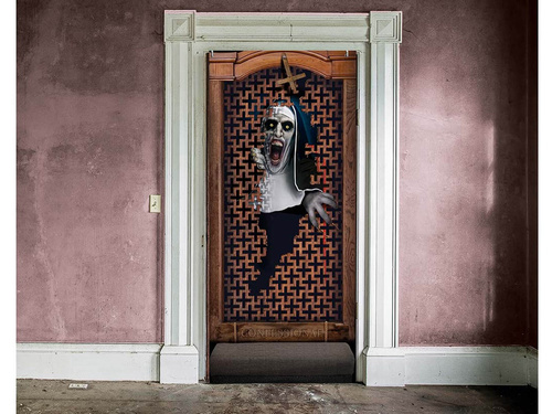 Dekoracja na drzwi Konfesjonał na Halloween - 1 szt.