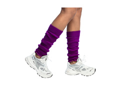 Para ocieplaczy na nogi basic fioletowe