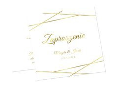 Zaproszenie personalizowane na ślub z kopertą - 6 szt.