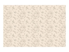 Obrus foliowy w kwiaty - 180x120 cm - 1 szt.