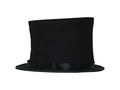 Kapelusz składany cylinder czarny - 1 szt.