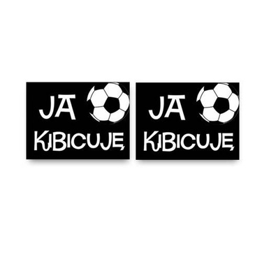 Naklejki na buty Ja kibicuję - 2 szt.