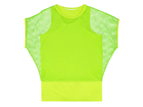 Koszulka kabaretka neonowa zielona dla kobiety