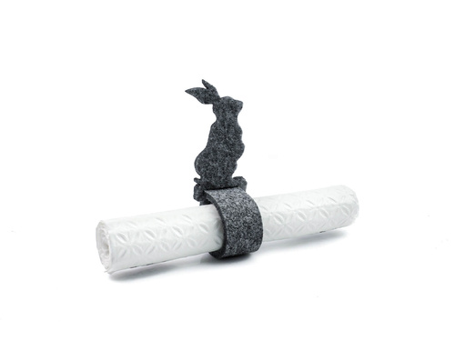 Serwetniki ze wzorem świątecznym - Zajączek Wiosenny - 21 cm - 4 szt.