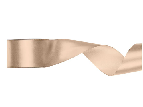 Tasiemka satynowa, brzoskwiniowa, 50 mm/25 m, 1 szt.