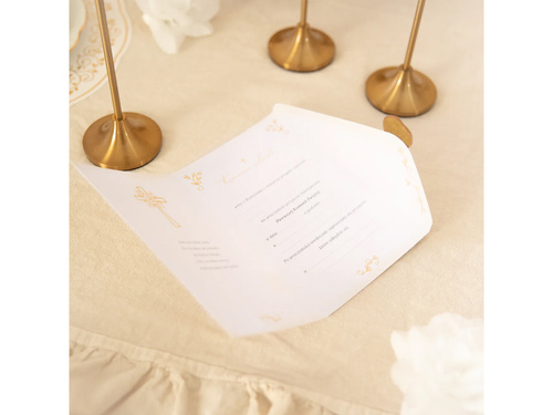 Zaproszenie na Komunię z pieczęcią - 6 szt.