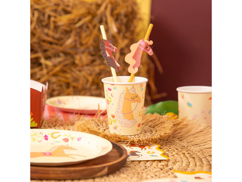 Kubeczki papierowe Koniki - 220 ml - 6 szt.