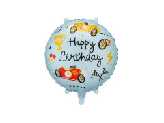 Balon foliowy Autka - 35x35 cm - 1 szt.