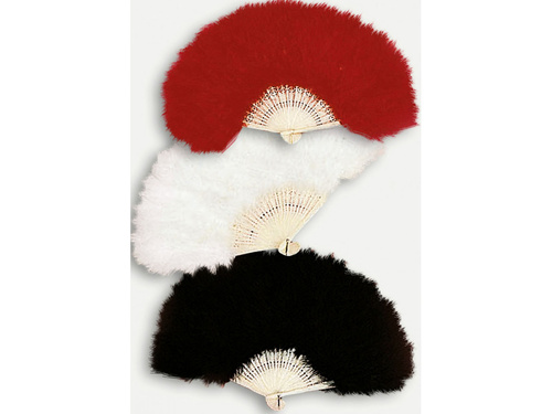 Wachlarz czerwony - 1 szt.