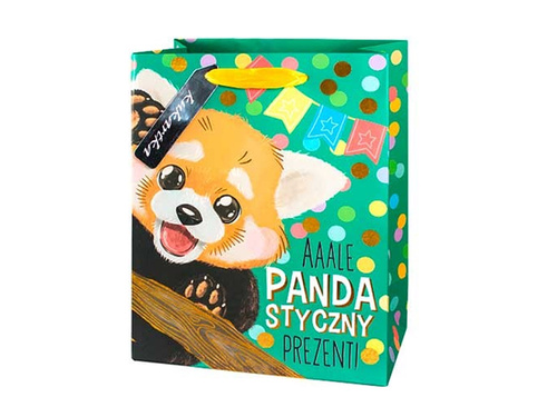 Torebka prezentowa panda - duża - 1 szt.