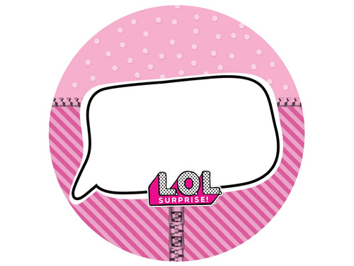Dekoracyjny opłatek tortowy LOL Surprise - 20 cm