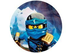 Dekoracyjny opłatek tortowy Ninjago - 20 cm