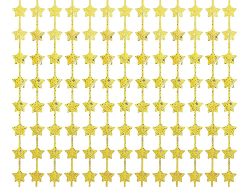 Kurtyna Gwiazdki metaliczna złota - 100 x 200 cm