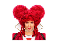 Czerwona peruka barokowa