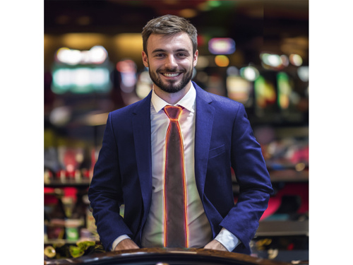 Krawat LED pomarańczowy - 1 szt.