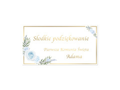 Naklejki personalizowane na pudełka na ciasto - 30 szt.