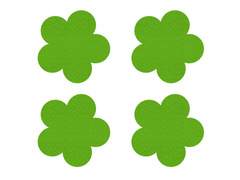 Podstawka pod kubek - Kwiatek - 10 cm - 4 szt.