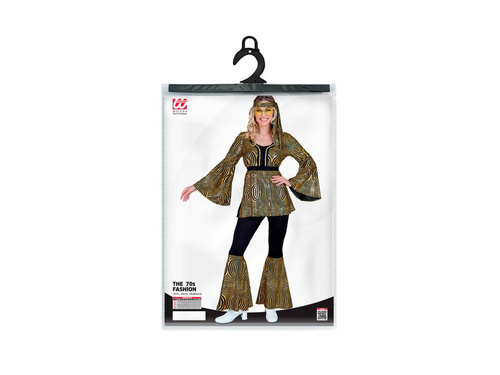 Strój disco lata 70-te - złote fale