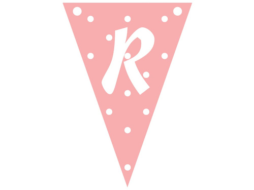 Baner flagi personalizowany na roczek dziewczynki - 5 m