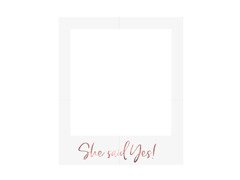 Ramka selfie She said yes - 1 szt.