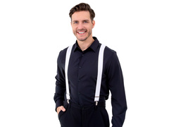 Białe szelki - 1 szt.