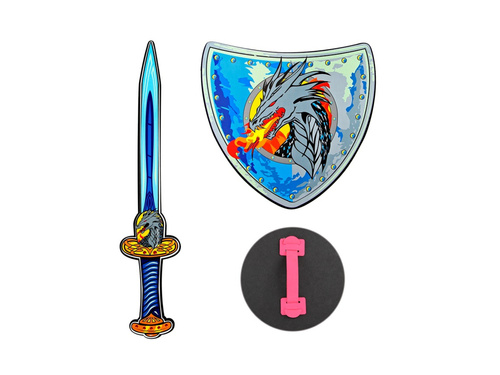 Zestaw Dragon Viking - miecz i tarcza z pianki