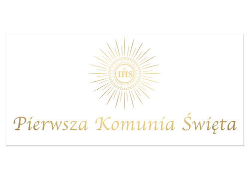 Plakat komunijny - I Komunia Święta - 70x33 cm