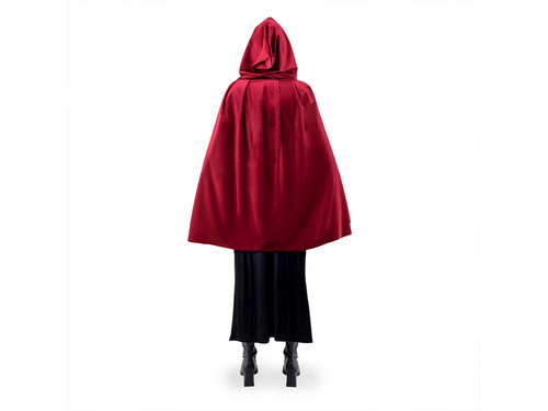 Peleryna z kapturem - burgundowa - 80 cm