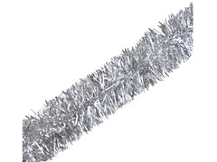 Łańcuch choinkowy girlanda srebrna - 200 x 6 cm - 1 szt.
