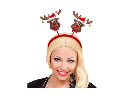 Opaska na głowę renifery z dzwonkami
