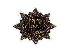 Balon foliowy Happy New Year - 29" - 1 szt.