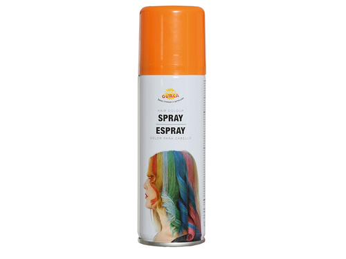 Zmywalny pastelowy spray do włosów 125 ml - pomarańczowy